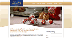 Desktop Screenshot of lindtchocolaterie.nl